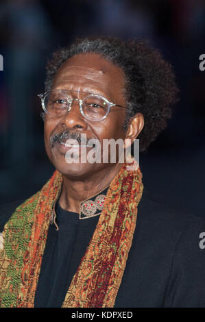 Londres, Royaume-Uni. 15 octobre 2017. clarke peters arrive pour le uk film premiere de 'trois panneaux d'extérieur ebbing, Missouri' à Odéon leicester square lors de la 61e BFI London Film Festival, soirée de clôture du gala. crédit : wiktor szymanowicz/Alamy live news Banque D'Images