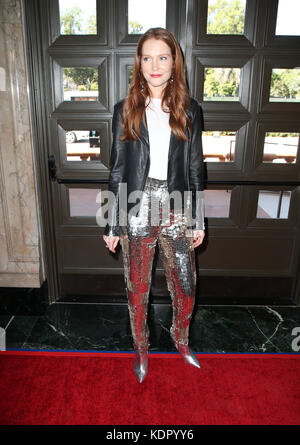 Beverly Hills, Californie, États-Unis. 15 octobre 2017. Darby Stanchfield, dimanche matin De « Turn Me Loose » au Wallis Annenberg Center for the Performing Arts à Beverly Hills, Californie, le 15 octobre 2017. Crédit: Faye Sadou/Media Punch/Alay Live News Banque D'Images