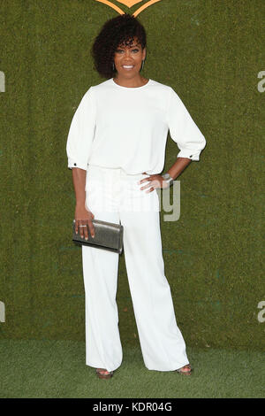 Pacific Palisades, Californie, États-Unis. 14 octobre 2017. Regina King. 8e classique annuelle de polo Veuve Clicquot au parc historique d'État Will Rogers. Banque D'Images