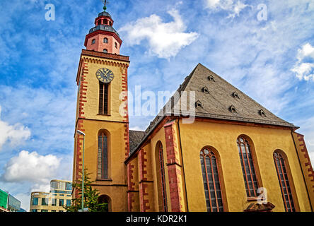 L'église St Catherine. -la plus grande église luthérienne de Frankfurt am Main, dédié à la saint des premiers chrétiens martyrisés, Catherine d'Alexandrie Banque D'Images