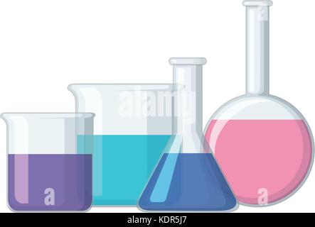 Différentes tailles de bols avec illustration liquide Illustration de Vecteur