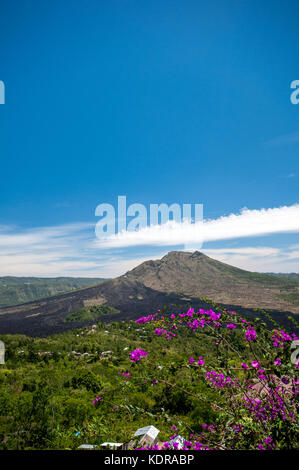 Mont Batur, Bali, Indonésie Banque D'Images