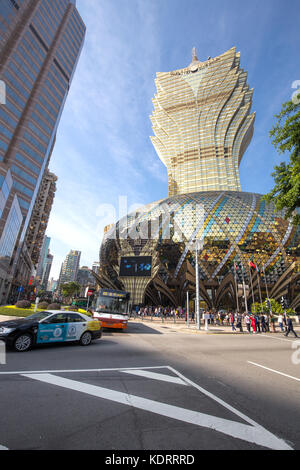 Macao, Chine - dec,17,2017:Grand Lisboa Hotel à Macao, Chine. Il est administré par Sociedade de Turismo e diversões de Macau et conçu par l'arc de hong kong Banque D'Images