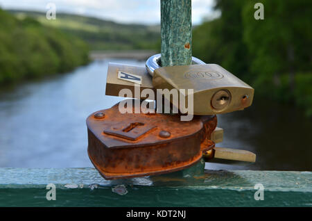 La tummel suspension bridge Banque D'Images