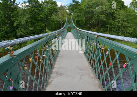 La tummel suspension bridge Banque D'Images