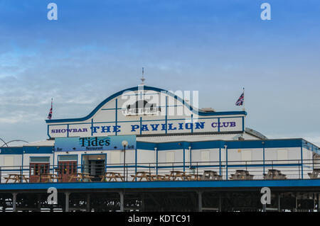 Cleethopes,Lincolnshire,Angleterre,Royaume-Uni - 1 novembre 2013 Cleethorpes Pier,Lincolnshire,Angleterre,Royaume-Uni,construit en 1873,longueur originale 1200 pieds, Banque D'Images