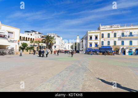 Essaouira, Maroc - 31 décembre 2016 : vue sur la place Moulay Hassan dans la région de Medina Banque D'Images