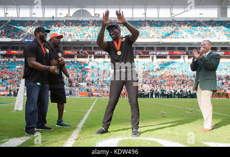 16 octobre 2017 - Jardins de Miami, Floride, États-Unis - au Hard Rock Stadium de Miami Gardens, en Floride, le 14 octobre 2017. (Crédit Image : © Allen Eyestone/Le Palm Beach Post via Zuma sur le fil) Banque D'Images