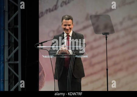 Philadelphie, Pennsylvanie, USA. 16 oct, 2017. jeffery Rosen, s'exprimant lors de la cérémonie de remise de la médaille de la liberté au National Constitution Center de Philadelphie pa credit : ricky fitchett/zuma/Alamy fil live news Banque D'Images