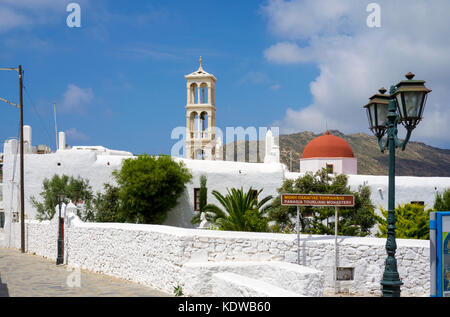 Monastère panagia tourliani Ano Mera, Mykonos, Cyclades, Mer Égée, Grèce, Europe Banque D'Images