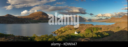 Mauvais Callda Liatach Beinn Alligin et avec, Wester Ross, Scotland, UK Banque D'Images