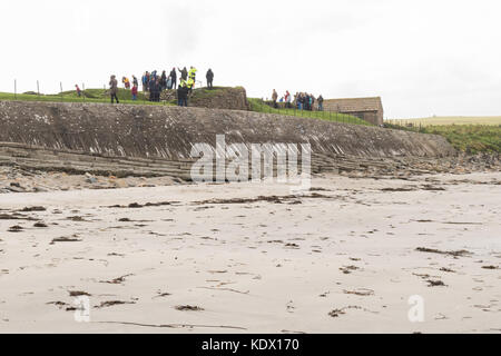Skara Brae site néolithique, Orkney, Scotland, UK Banque D'Images