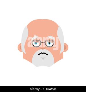 Médecin triste émotion avatar. médecin emoji chagrines. vector illustration Illustration de Vecteur