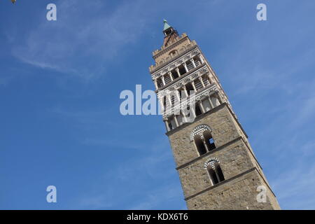 Le Clocher de Pistoia, la Piazza del Duomo, dans la région toscane de l'Italie Banque D'Images