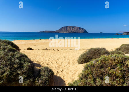 Playa de las Conchas, île de Graciosa, Lanzarote, îles canaries, espagne Banque D'Images