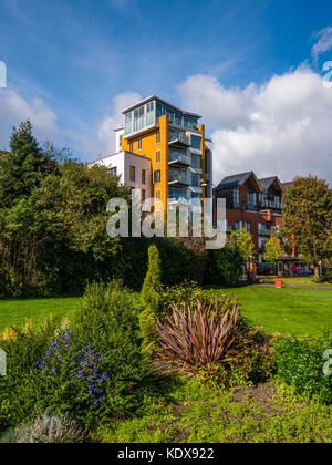 Le parc Victoria, Newbury, Berkshire, Angleterre, RU, FR. Banque D'Images