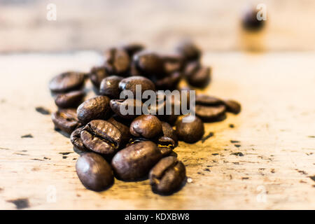 De beaux grains de café colombien pris dans un café local int il Royaume-Uni Banque D'Images