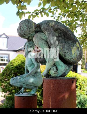 Le Village de Gretna Green dans le sud de l'Écosse est célèbre pour les mariages. Banque D'Images