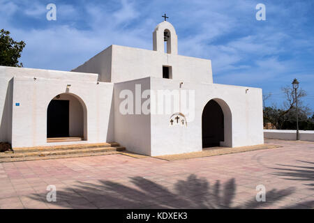 Esglesia église del Pilar de la Mola à Minorque, Îles Baléares, Espagne Banque D'Images