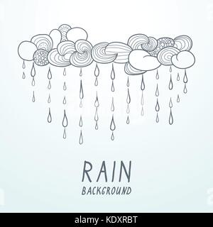 Temps de pluie, vector illustration Illustration de Vecteur