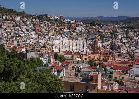 Le paysage panoramique de la belle ville coloniale de zacatecas dans le centre-nord du Mexique site du patrimoine mondial de l'unesco. Banque D'Images