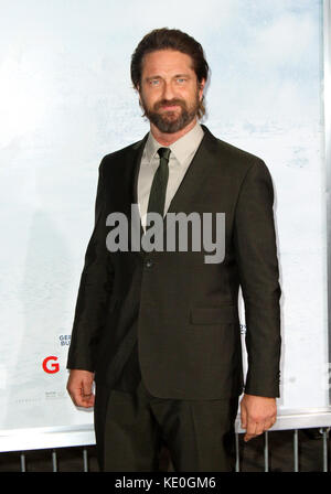 Hollywood, CA, USA. 16 oct, 2017. 16 octobre 2017 - Hollywood, Californie - gerard butler. «Geostorm'' première mondiale tenue au théâtre chinois de Grauman à Hollywood. crédit : admedia/zuma/Alamy fil live news Banque D'Images