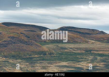 Skutustadagigar skutustadir, près de séjour se déroulera dans le village le lac Myvatn, l'islande Banque D'Images