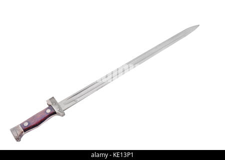 19e siècle infanterie autrichienne (baïonnette modèle de 1895 à la carabine mannlicher) avec fourreau. utilisé pendant la première guerre mondiale, puis en Autriche et cze Banque D'Images