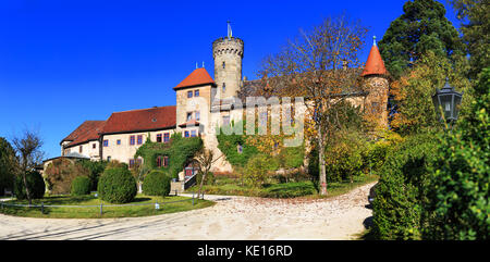 Coburg, Allemagne - circa 2017 octobre : haus hohenstein, un château à Coburg, Bavière, Allemagne Banque D'Images