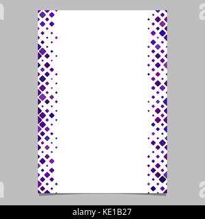 Modèle de page diagonal violet motif carré arrondi - vector illustration pour des brochures, cartes Illustration de Vecteur