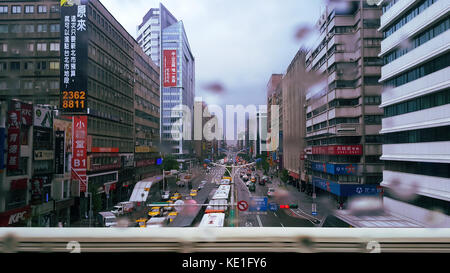 Après la pluie la ville de Taipei Banque D'Images