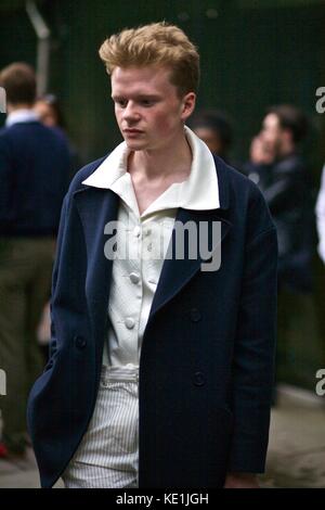 Street style London Fashion week Mens printemps été 2017 : 13 juin 2016 Londres Royaume-Uni Banque D'Images