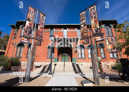 9 décembre 2015 bisbee, Arizona, USA : entrée de la bisbee mining & Historical Museum, une fois le siège social d'une société minière de cuivre Banque D'Images