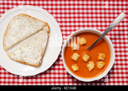 La soupe aux tomates Heinz Banque D'Images