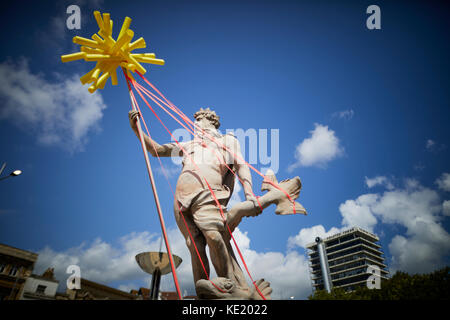 Statue de Neptune large Quay Bristol city centre Banque D'Images