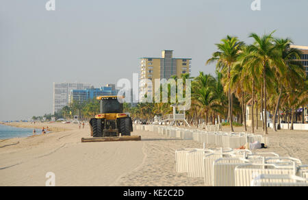 Effacement d'une plage de Floride le matin Banque D'Images