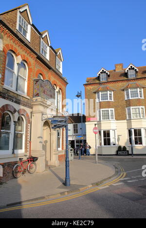 Whitstable, uk - 15 octobre 2017 : duc de Cumberland pub dans high street Banque D'Images