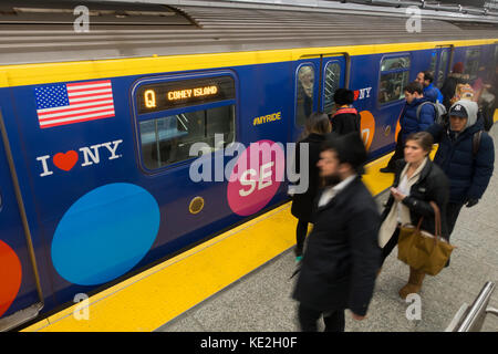 2e avenue NYC Subway Banque D'Images