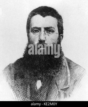 Mikhaïl Aleksandrovitch Bakounine, led révolutionnaire anarchiste russe, à Dresde en 1848. Wagner connexion. 1814-1876 Banque D'Images