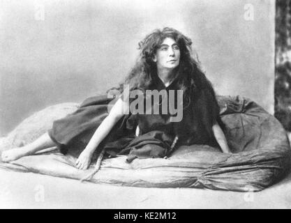 Marianne Brandt que Kundry dans la première de Richard Wagner, Parsifal ''. La mezzo-soprano autrichienne. 12 septembre 1842 - 9 juillet 1921. Banque D'Images