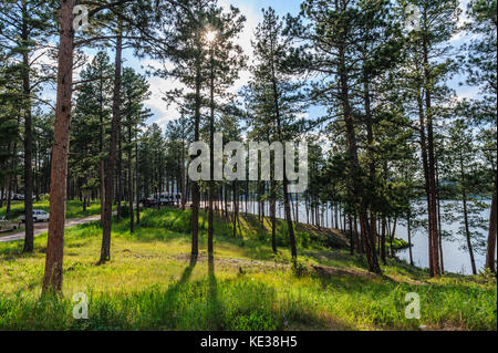 Camping du lac sheridan Banque D'Images