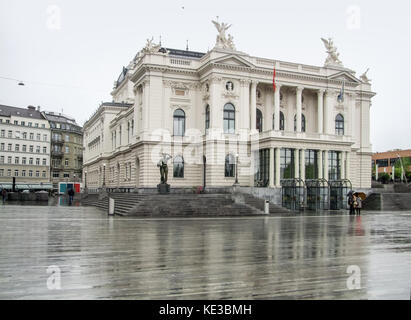 Opéra de Zurich, la plus grande ville de Suisse Banque D'Images