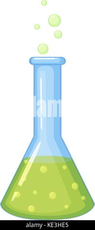 Produit chimique dans bécher en verre illustration Illustration de Vecteur