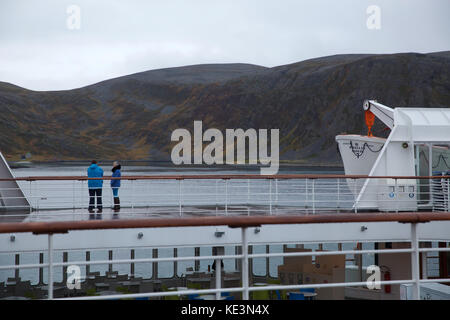 Honningsvag, Norvège. 18 Oct, 2017. Ciel gris sur Honningsvåg, la Norvège. Credit : Keith Larby/Alamy Live News Banque D'Images