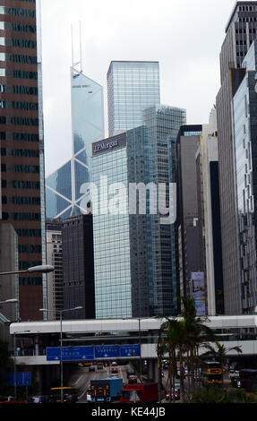 Le quartier financier de Hong Kong. Banque D'Images