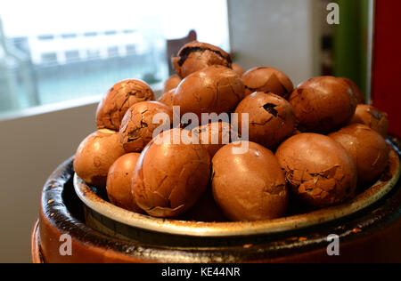 Style Chinois oeufs durs. Banque D'Images