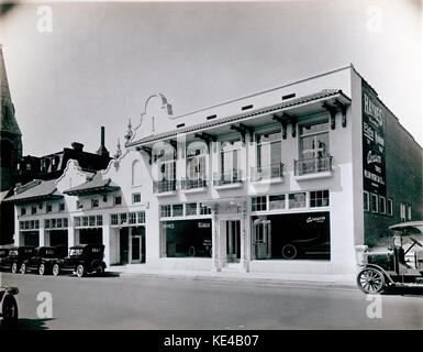 Wilson Motor Car Company à 2921 Locust Street, juste à l'ouest de Ewing (T.E. Huntley) Avenue. (Haynes, Elgin et Harroun affaire) Banque D'Images