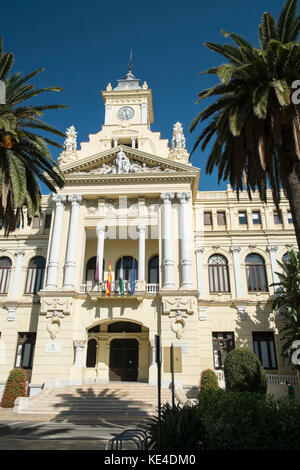 Ayuntamiento de Málaga (Málaga mairie). Malaga, en Espagne. Banque D'Images