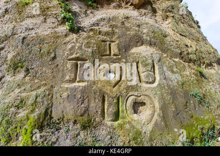 Sep 22,2017 tour famouse marlboro hills, riacoyde spot batanes, philippines Banque D'Images