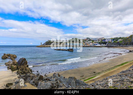 Le port de pêche, Luarca, Asturias, Espagne Banque D'Images